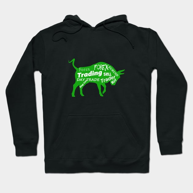 Bull Forex trading Hoodie by cypryanus